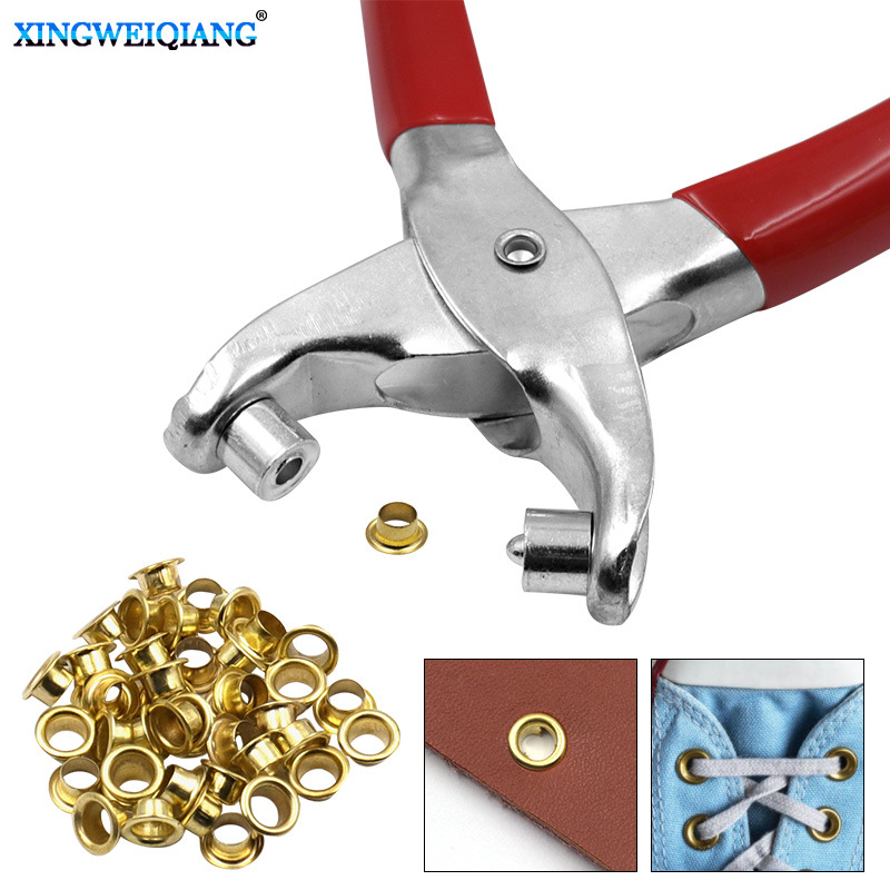 Shoe eye clips, chicken eye pliers, shoe eye punching pliers, rivet pliers, punching pliers, shoe eye pliers, chicken eye buckles come with 4MM buttons