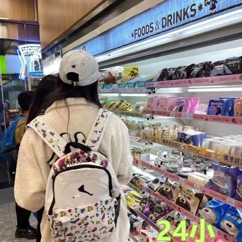 New backpacks, sports bags, school bags for junior and senior high school students, travel bags, large-capacity computer bags fully printed with logos Item Picture