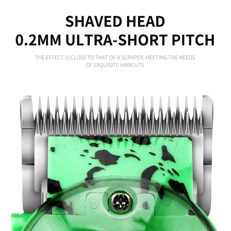 Transparent four-color hair clipper with LCD display, USB rechargeable electric clipper, professional oil-head clipper, cross-border wholesale Application Scenario