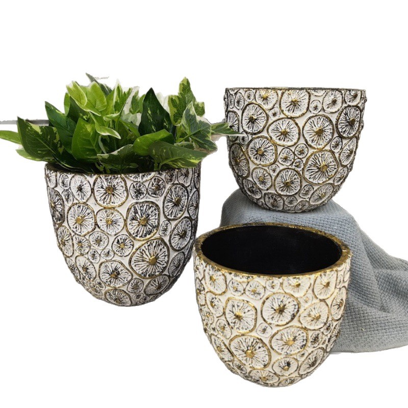 Factory direct supply of Nordic simple and creative home cement flower POTS for indoor and outdoor decoration flower POTS and ornaments Item Picture