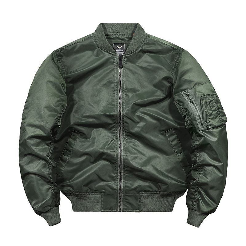 Autumn and winter tough guy jacket live-streaming supply [Cotton/thin] Air Force ma1 pilot jacket men's flight jacket details Picture