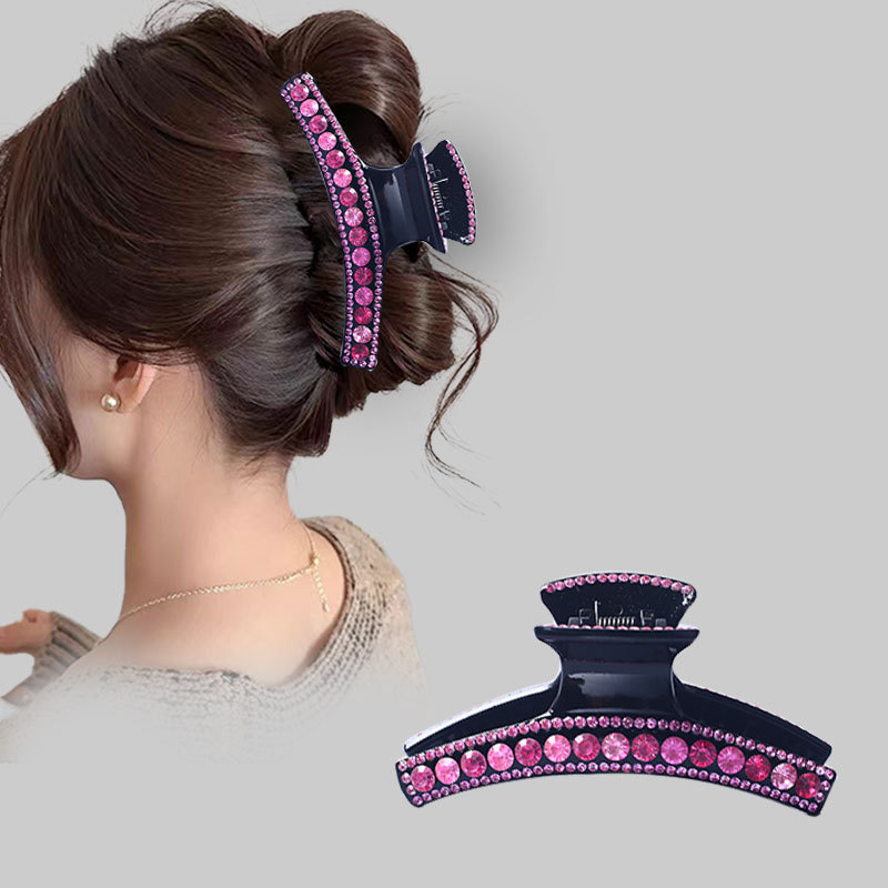 The best-selling grab clip, water diamond shark clip, hair clip, back of the head, updo clip, hair clip, and elegant headwear of Korean Internet celebrities Application Scenario