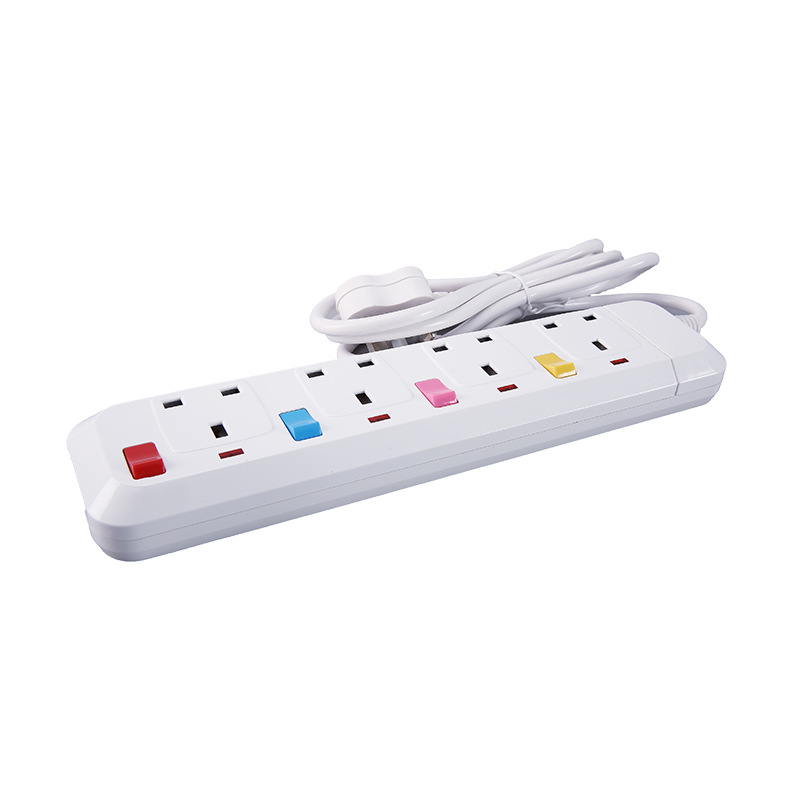 Cross-Border E-Commerce With Extension Cable Socket Africa Strip 13A British Standard Strip With 3 Meters Socket Wiring Item Picture