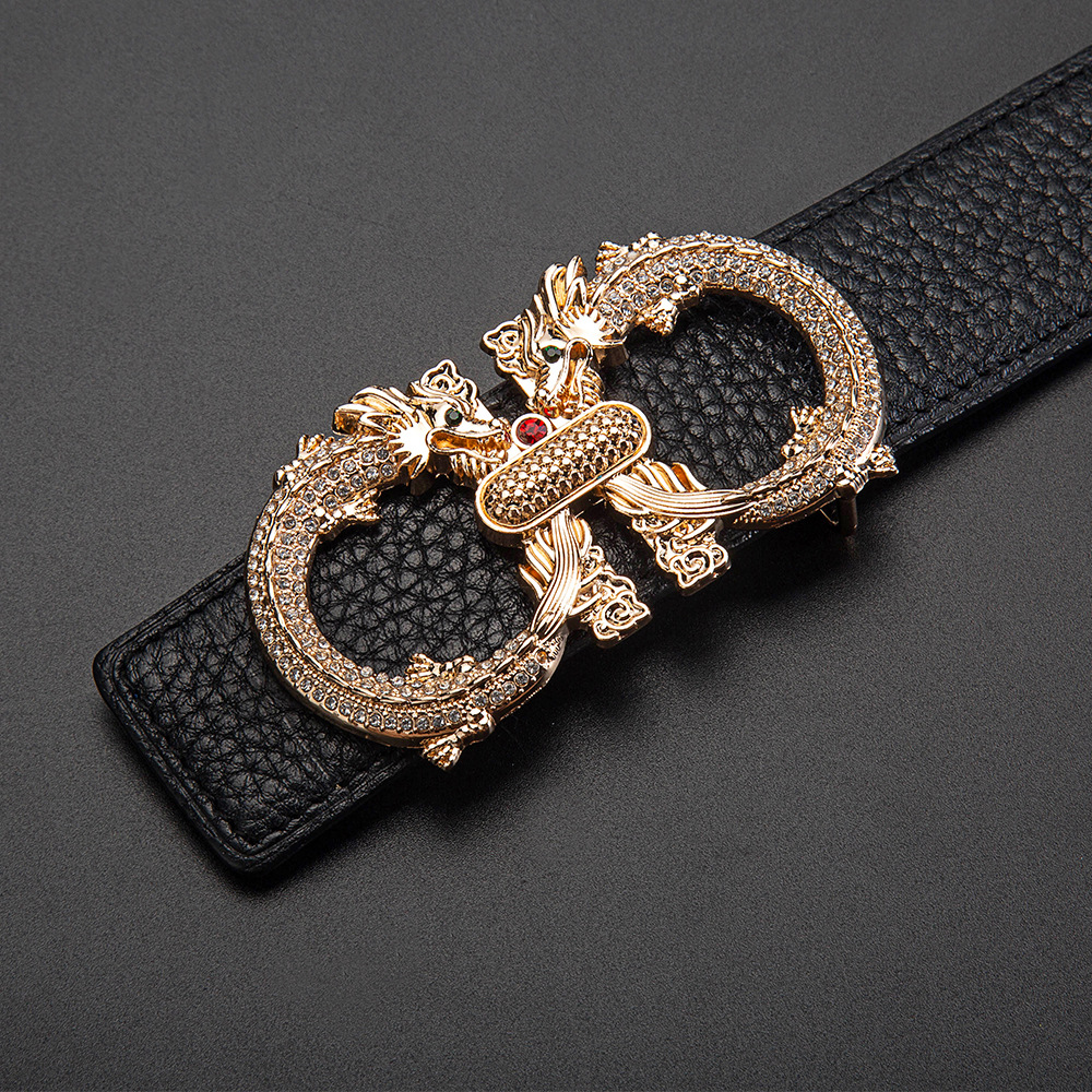 European and American cross-border jewelry figure-eight buckle leather head, figure-eight belt buckle faucet, diamond-point belt buckle, hardware buckle head factory Item Picture