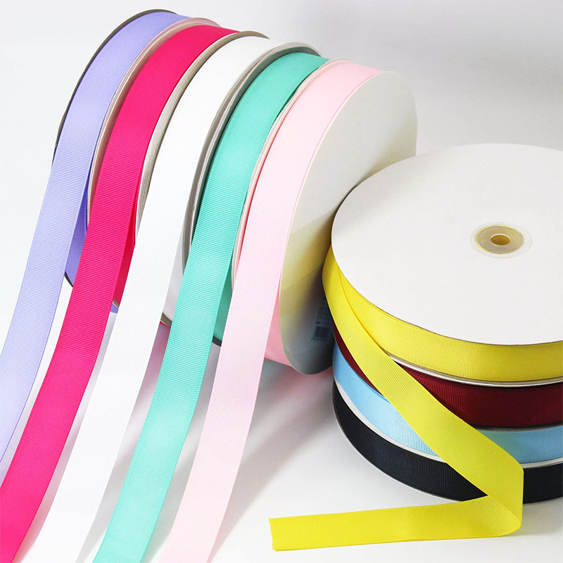 Spot Multi-Color Thread Ribbon Bow Ribbon Cake Gift Box Packaging Clothing Accessories Polyester Ribbon Wholesale details Picture