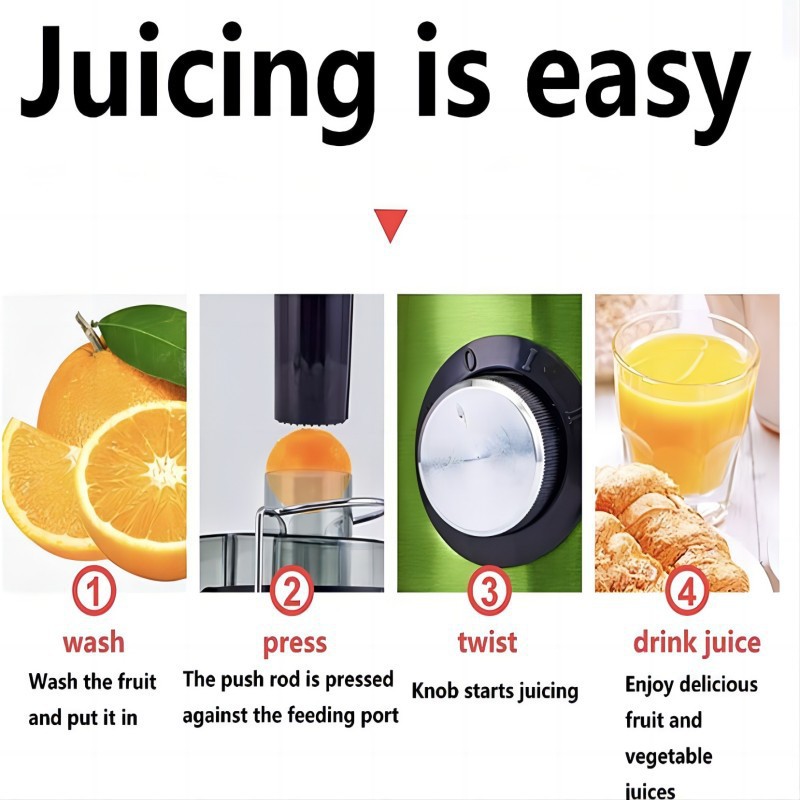 Electric Juicer Cross-Border Juicer, Household Juicer, Electric Orange Juicer, Large Diameter details Picture