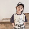 "2025 Korean Children's Clothing Summer - Korean short-sleeved T-shirts for Girls and Boys - Base Layer 122292. details Picture