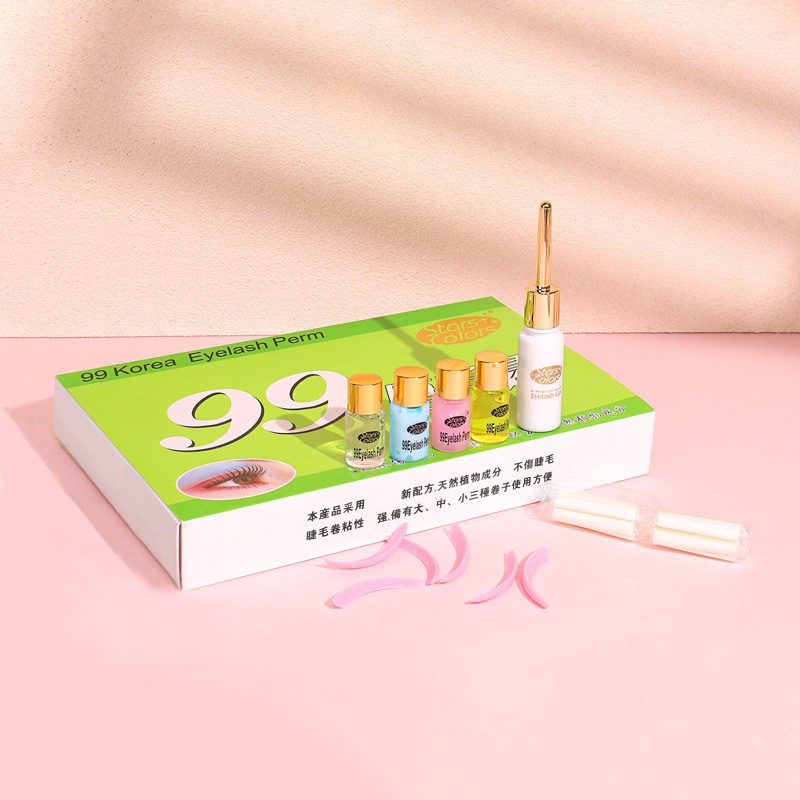 Star Beauty Makeup Eyelash Set Box 99 Hot Beauty Salon Burst Keratin Eyelash Curling Set Wholesale details Picture