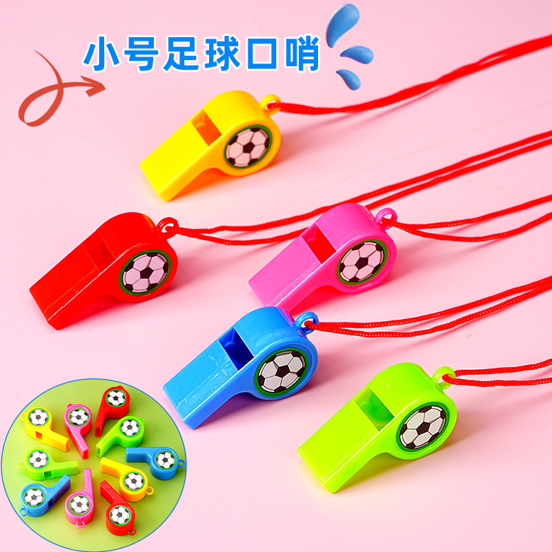 24 small football whistles for cheering and encouragement, whistle supplies, plastic whistles, referee whistles, manufacturer wholesale