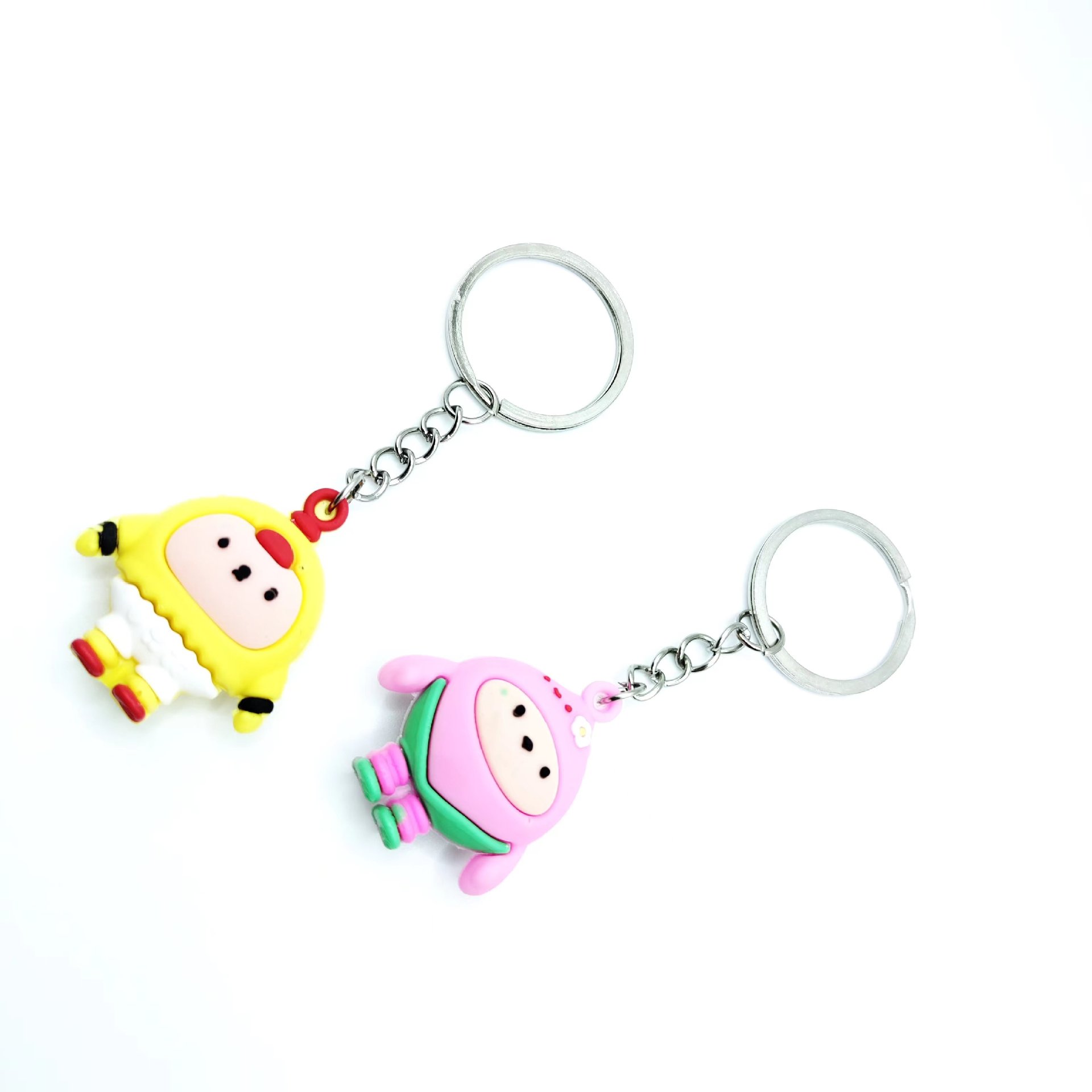 Manufacturers Direct Sales Of Egg Doll Key Chain Cartoon Doll Pendant Cute Couple Car Key Chain Pendant Wholesale Application Scenario