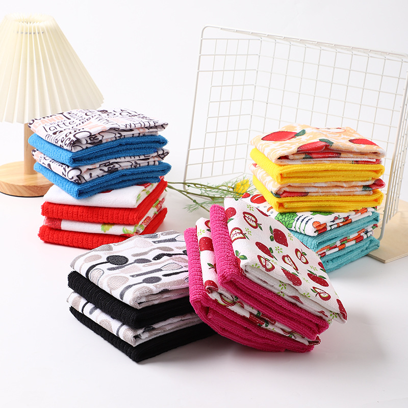 New South Korea Multi-Functional Rag Wipe Glass Rag Multi-Color Cleaning Cloth Kitchen Home Cleaning Cloth Wholesale details Picture