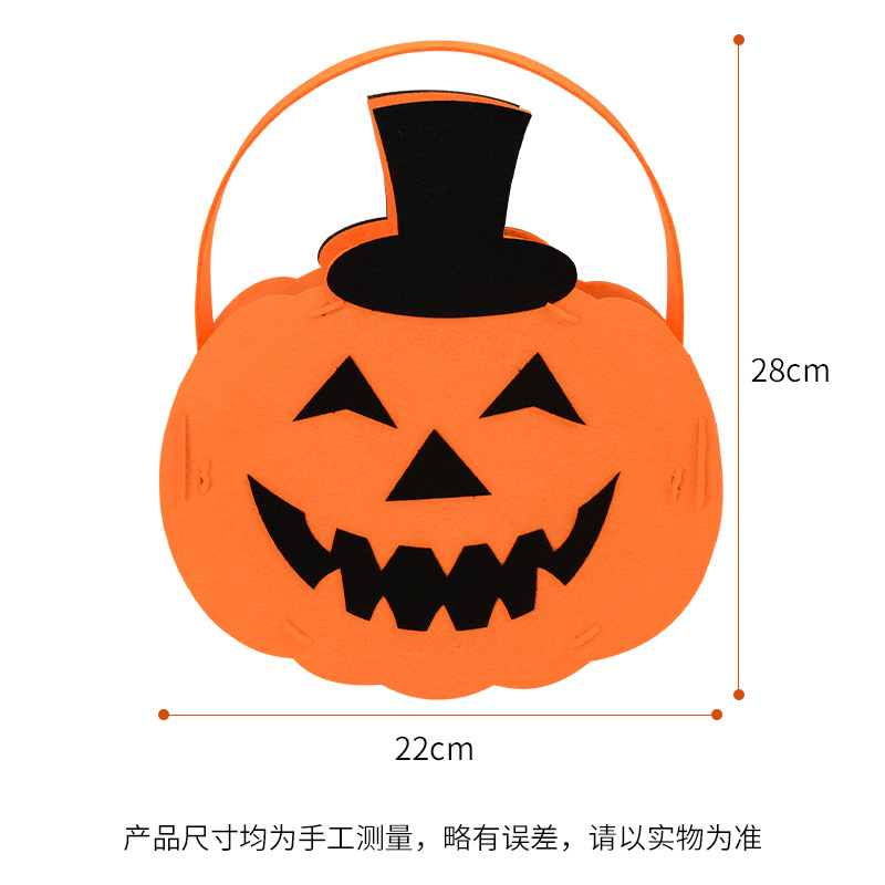 Halloween Jack-O '-Lantern Kids Diy Hand-Made Materials Pack Portable Glowing Jack-O' -Lantern Kindergarten Decoration Specification drawing