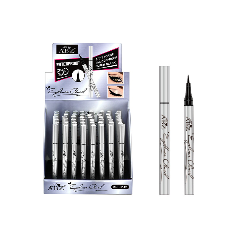 Cross-border foreign trade stock ABZ eyeliner pen, waterproof, non-smudging, smooth and quick-drying eyeliner pen, makeup processing and wholesale Item Picture