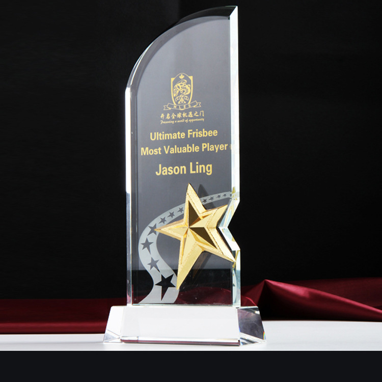 Crystal Glass [Tomorrow's Star] Crystal Trophy Annual Meeting Reward Competition Event Outstanding Employee Trophy Specification image