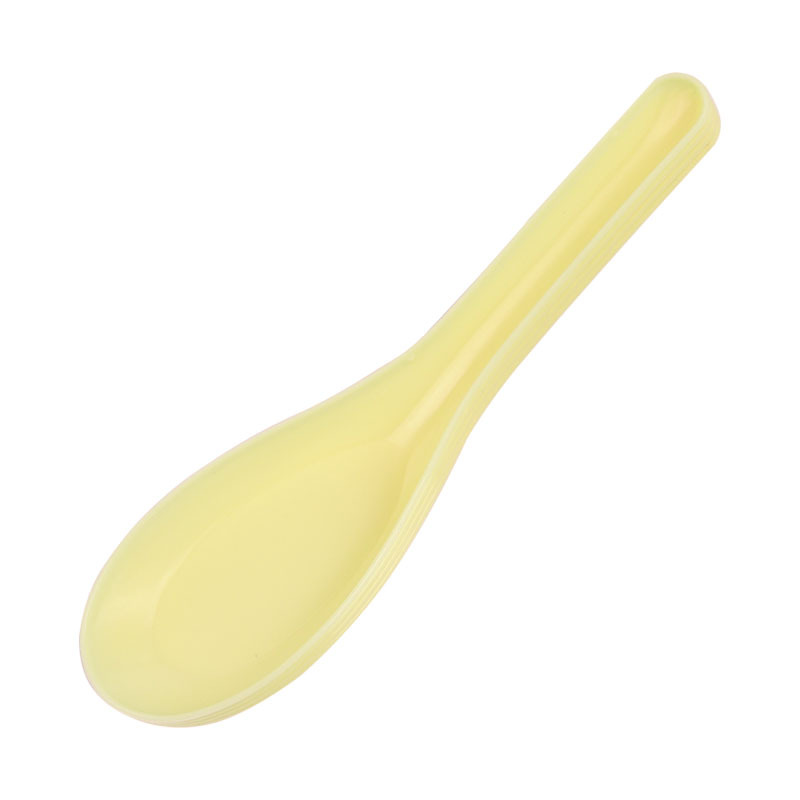 Wholesale of 103 disposable spoons, plastic transparent soup spoons, commercial takeout fast food packaging spoons, small spoons Application Scenario