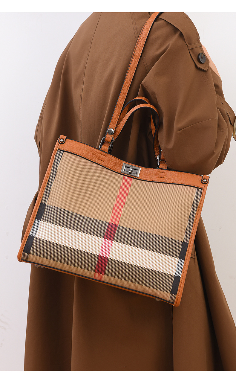 手提包女高级感复古单肩包新款通勤包包秋冬大容量托特包跨境批发详情23