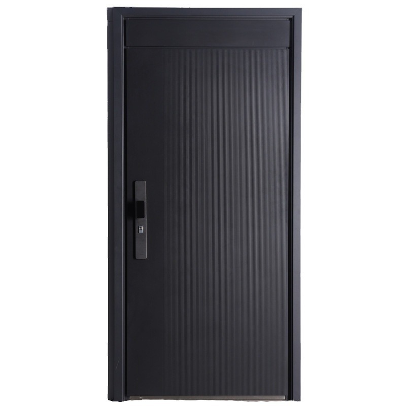 Class A Security Door Fine Carved Cast Aluminum Household Style Simple Door With Door Lock Entry Door Simple Security Door Item Picture
