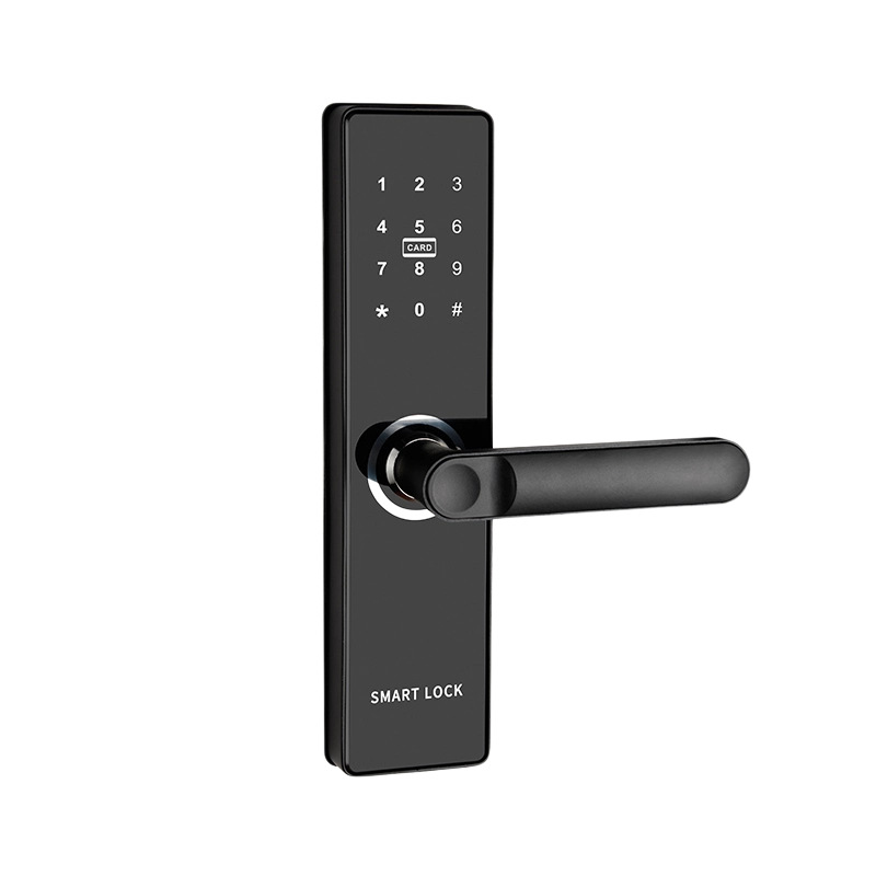 Hotel card-swiping lock without modification holes, bedroom door, apartment time-sensitive Bluetooth remote lock, wooden door card-swiping system, door lock manufacturer Application Scenario