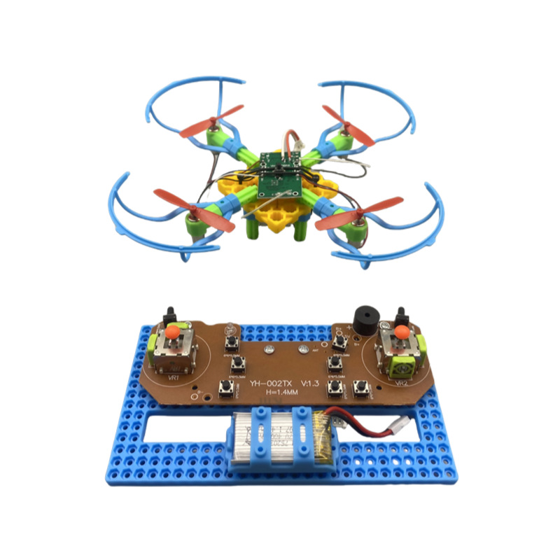 Cube Warrior Small Craft Aircraft Model Entry-level training Assembly Remote Control Four-axis Unmanned Item Picture