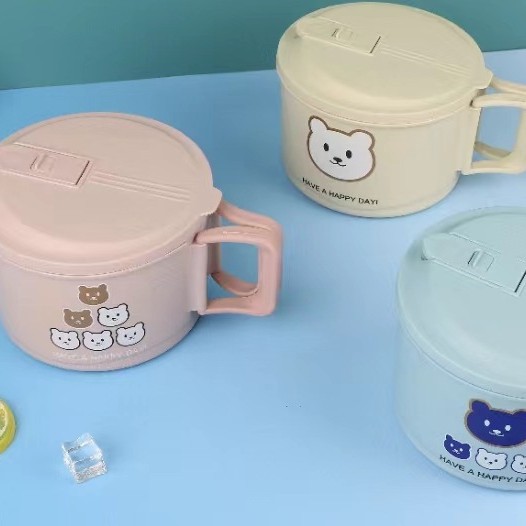The new stainless steel lunch box is specially designed for students and white-collar workers. It comes with a lunch box for the cafeteria, a lunch box for office workers, and instant noodle bowls full figure