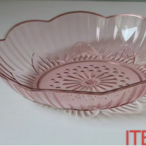 Living room fruit plate, coffee table, nut snack plate, tea and snack plate, PET fruit plate, candy, melon seeds, high appearance level, water-transparent fruit plate Application Scenario