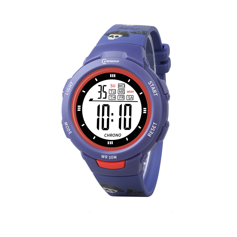 2022 New cartoon-printed student watch for girls, in s style, simple, sporty, waterproof alarm clock electronic watch Item Picture