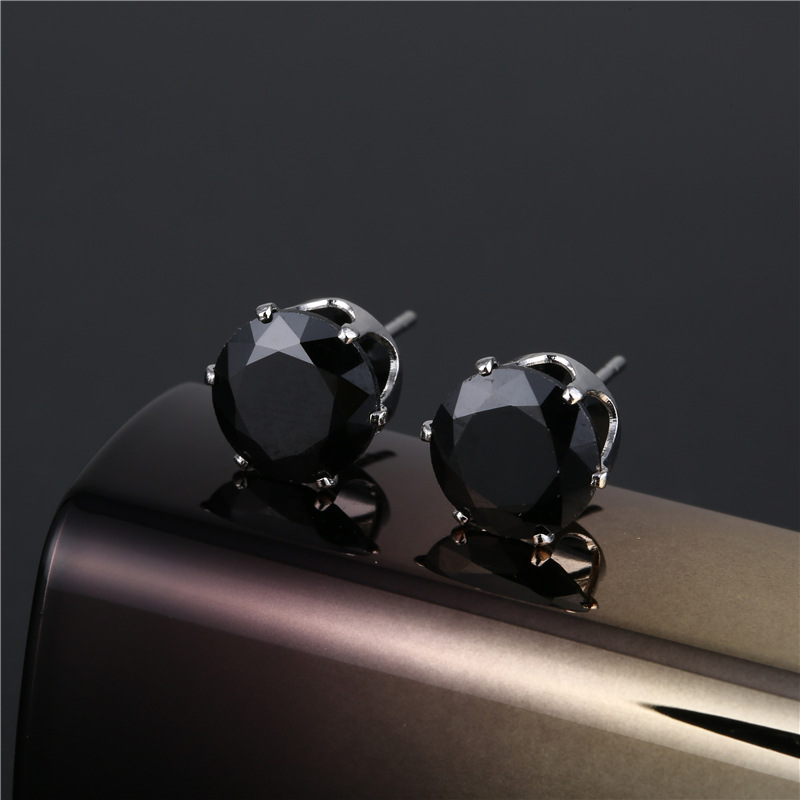 Zircon Earrings Earrings Six Claws Earrings Korean Men's And Women's Fashion All-In-One Trend Zircon Earrings Crystal Jewelry Wholesale Popular Jewelry Fashion Earrings Korean Earrings Ear Ring Ear Buckle Brand Oem Processing Application Scenario