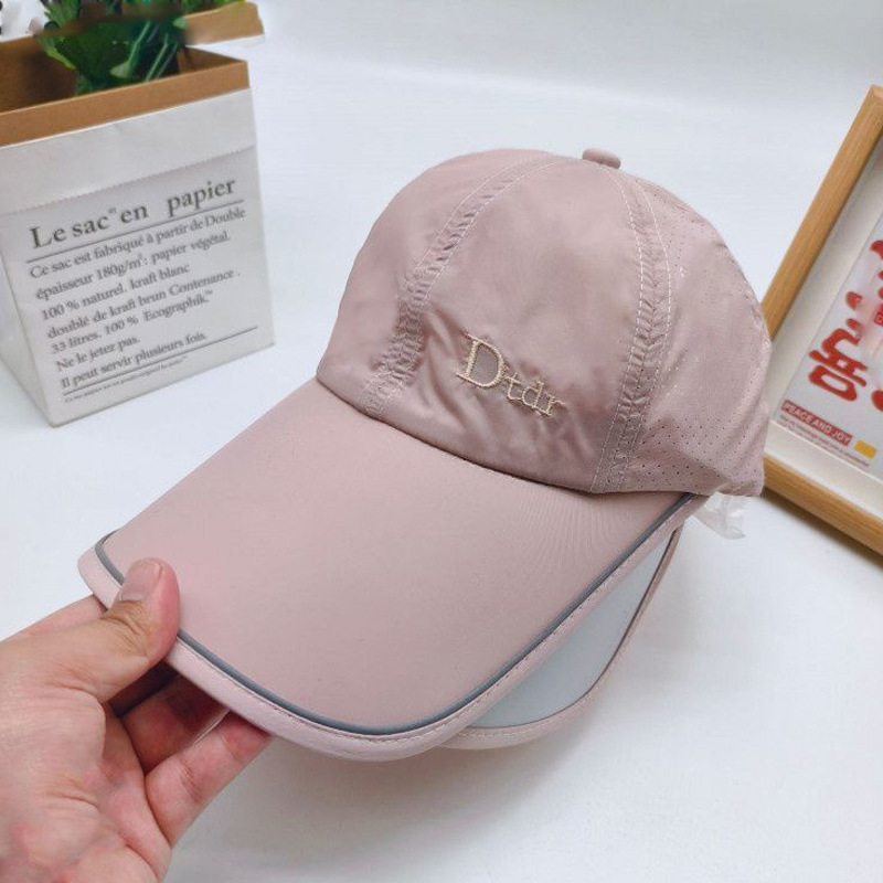 Summer sun protection hat for women, enlarged and widened brim, outdoor sports full face coverage, empty top baseball cap, ponytail sun hat Specification image