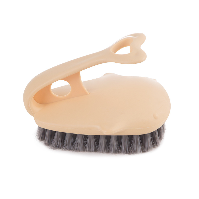Household multi-functional shoe washing board brush, a special cleaning tool for clothes, cartoon soft bristle laundry brush, no damage to clothes Application Scenario
