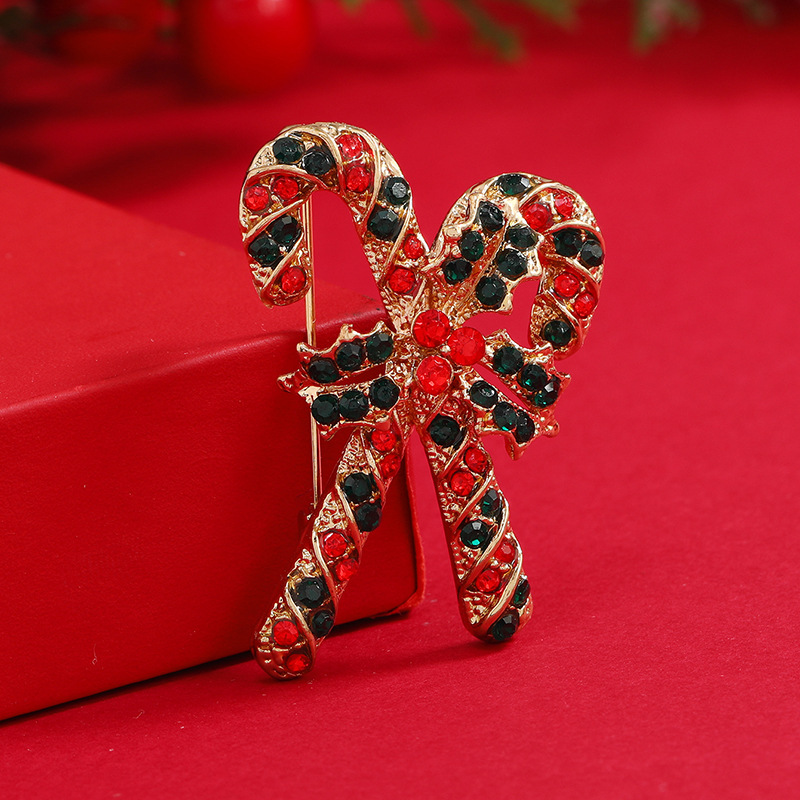 Cross-border sourcing, wish bestsellers, European and American trends, AliExpress hot sales, New Year clothing and accessories, creative Christmas walking sticks, brooches