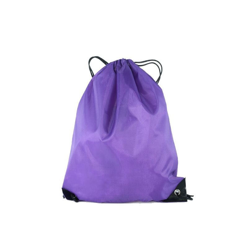 210D polyester drawstring bag blank in stock, double-shoulder drawstring backpack with logo printed, color polyester drawstring bag Item Picture