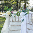 北欧户外婚庆布置椅背花装饰花束森系仿真花婚礼摄影道具椅背花
