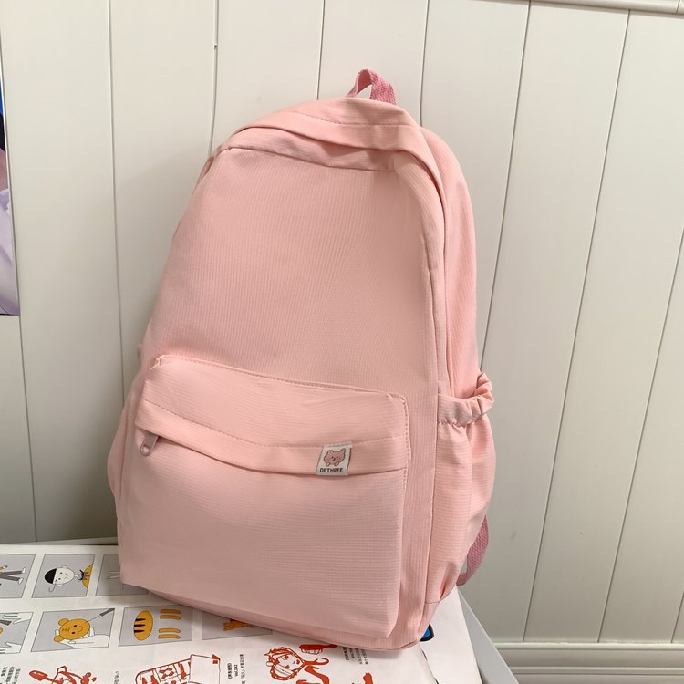 轻便简约大学生女双肩包书包初高中校园风大容量背包旅行电脑包详情25
