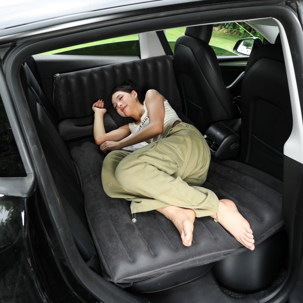 Car Inflatable Bed Flocking Car Inflatable Mattress Rear Car Bed Easy To Fold Car Inflatable Travel Specification drawing