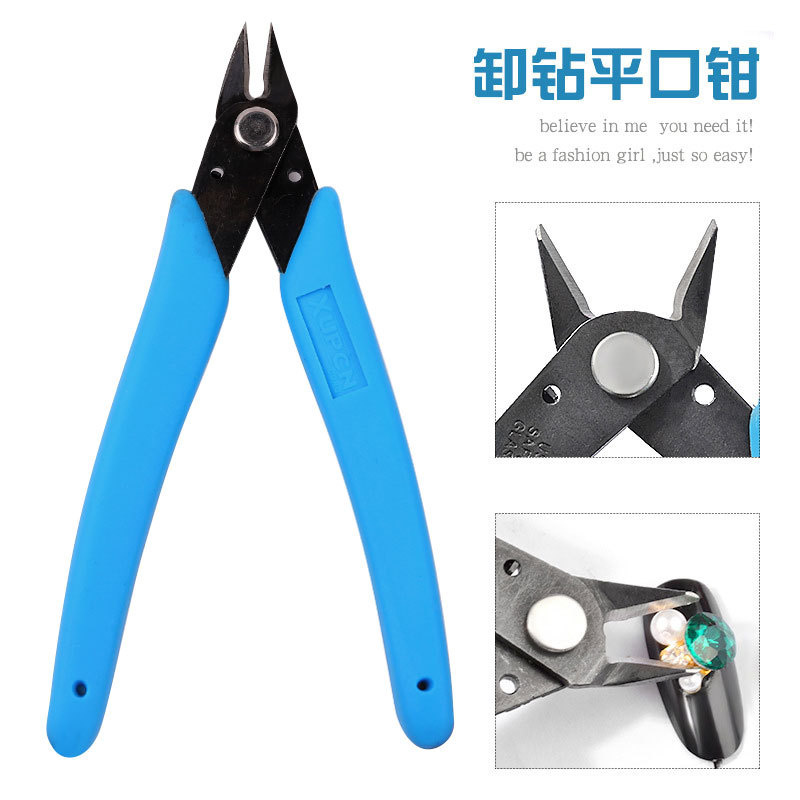 Nail tools wholesale diagonal pliers Mini nail scissors Drill unloading clamp drill pliers