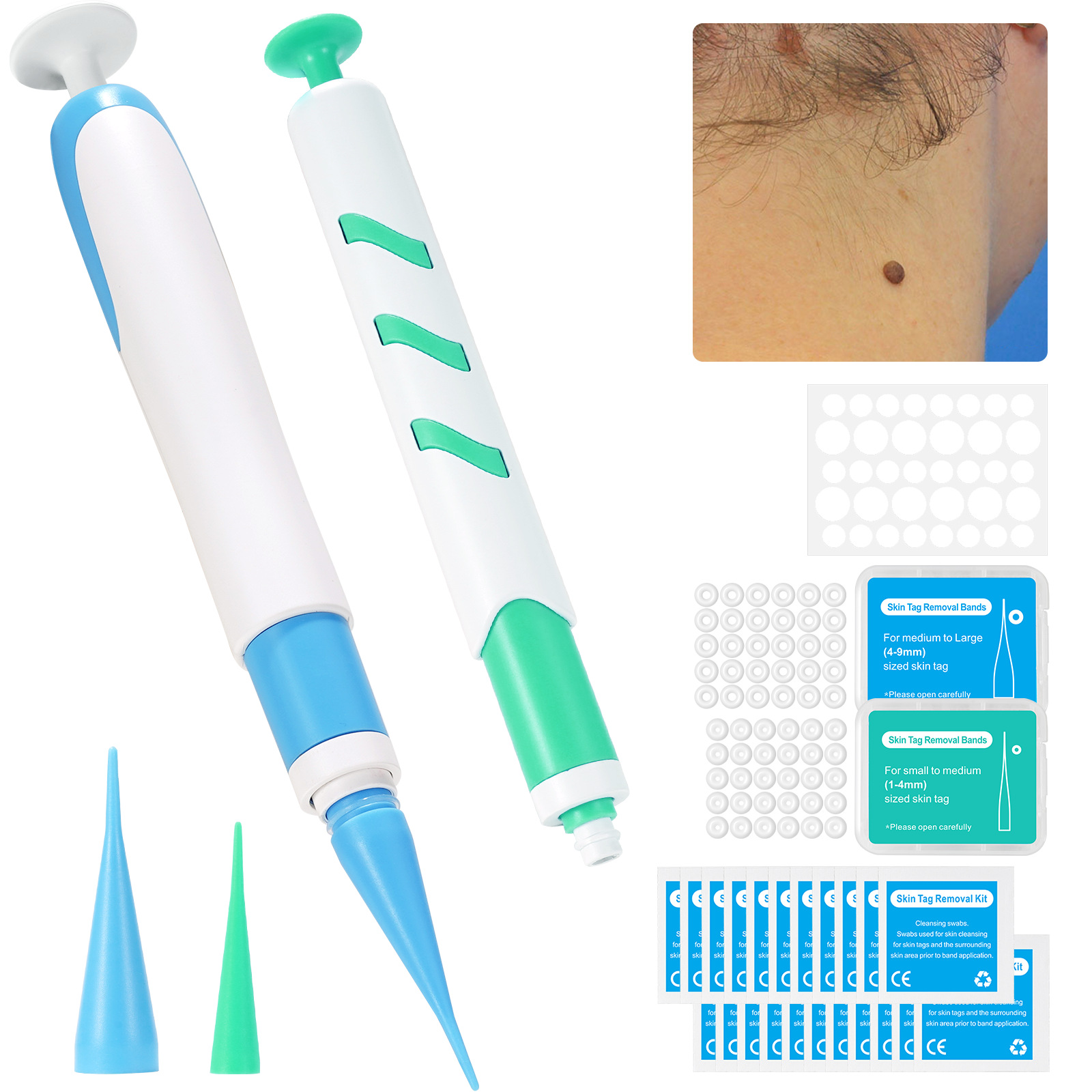 SEFUDUN wart removal tools: 2 pens for plantar warts, warts, 瘊 pens for removing prickles and corns Item Picture