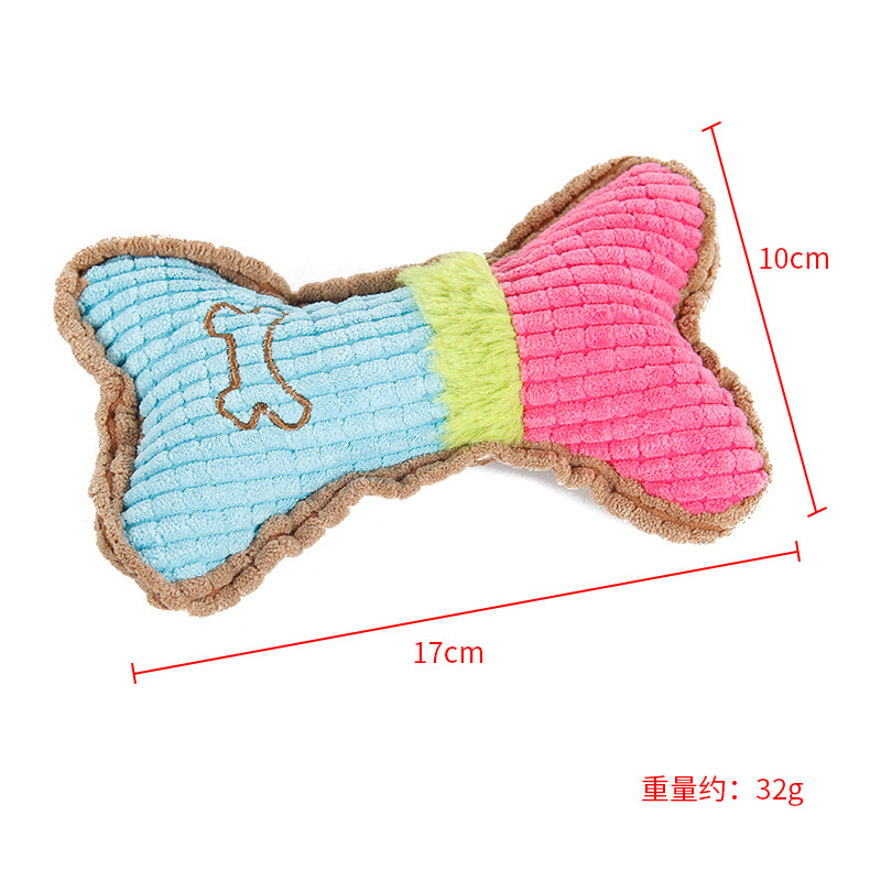 Venta directa de fábrica mascotas voz molar mordedura resistente gato perro peluche artículos de juguete de grano de maíz hueso estilo Application Scenario