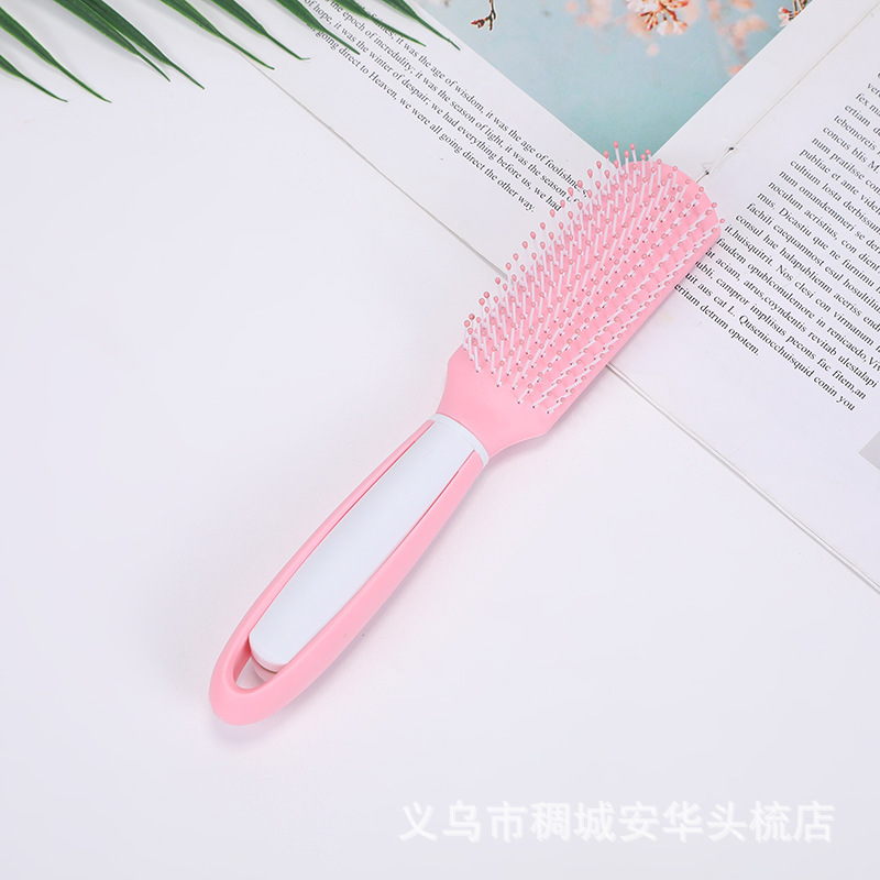 Air cushion hair comb, airbag comb, simple Korean style Instagram comb, anti-static curling comb, pink massage comb for girls Specification image
