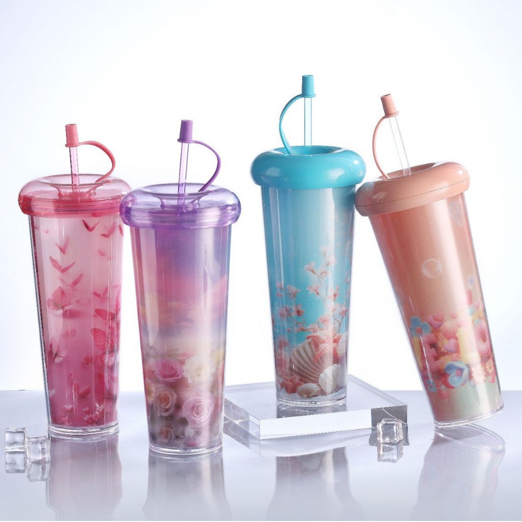 We supply large-capacity doughnut straw cups, vacuum straw cups, plastic cups that can hold bubble milk tea straw cups Application Scenario
