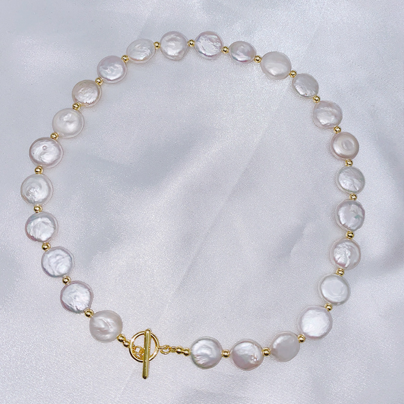Supply natural Baroque button pearl set strong light exotic pearl bracelet long fringe drop earrings Specification drawing