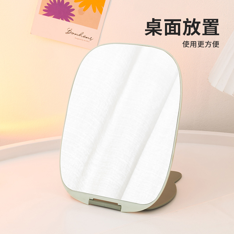 镜子/化妆镜/可折叠化妆镜/便携折叠镜/小镜子白底实物图