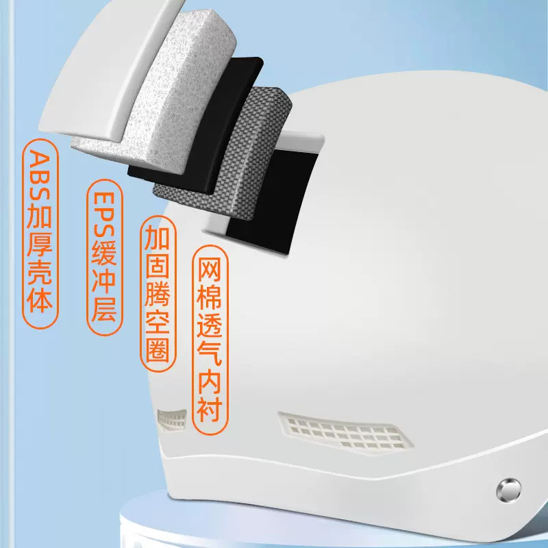 3C certified electric vehicle helmet for men and women summer sun protection electric vehicle helmet light half helmet manufacturers spot direct supply Specification drawing