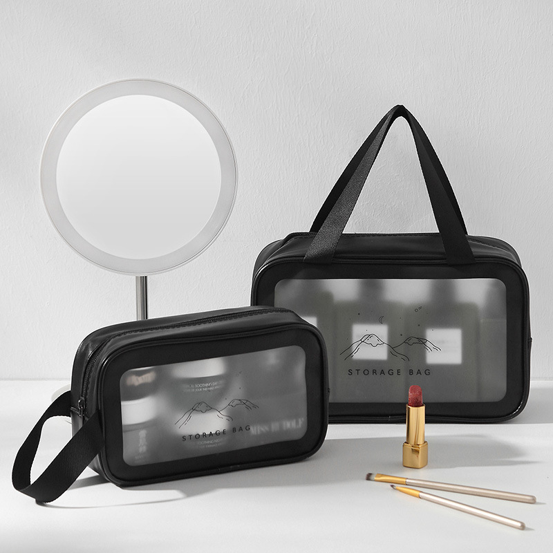 Makeup Bag Large Capacity Storage Bag Portable Toiletries Bag Clothing Travel New Advanced Sense Bath Product Female P Specification drawing