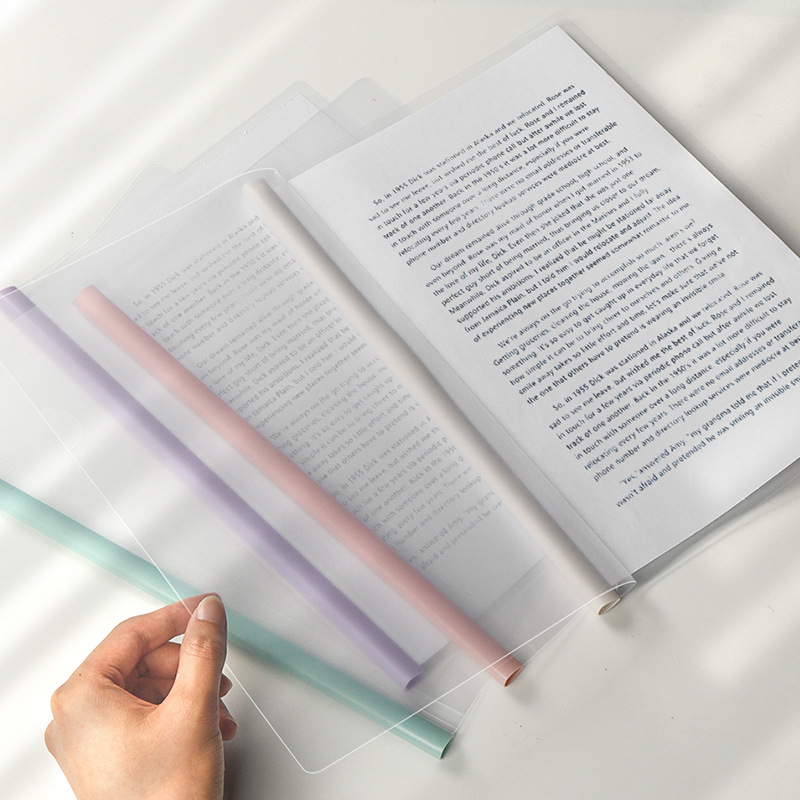 Drop-shaped A4 transparent folder, pull-out holder, thickened folder, resume file holder, wholesale report Specification image