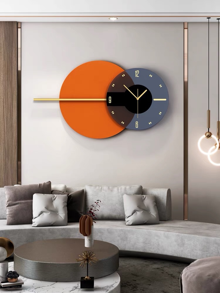 Living Room Light Luxury Wall Clock Modern Simple Home Fashion Art Wall Clock Personality Creative Internet Celebrity Restaurant Clock details Picture