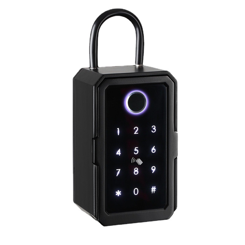 Tongtong Lock, fingerprint key box, wall-mounted password storage box, graffiti Bluetooth password box, mobile phone controlled smart lock Item Picture
