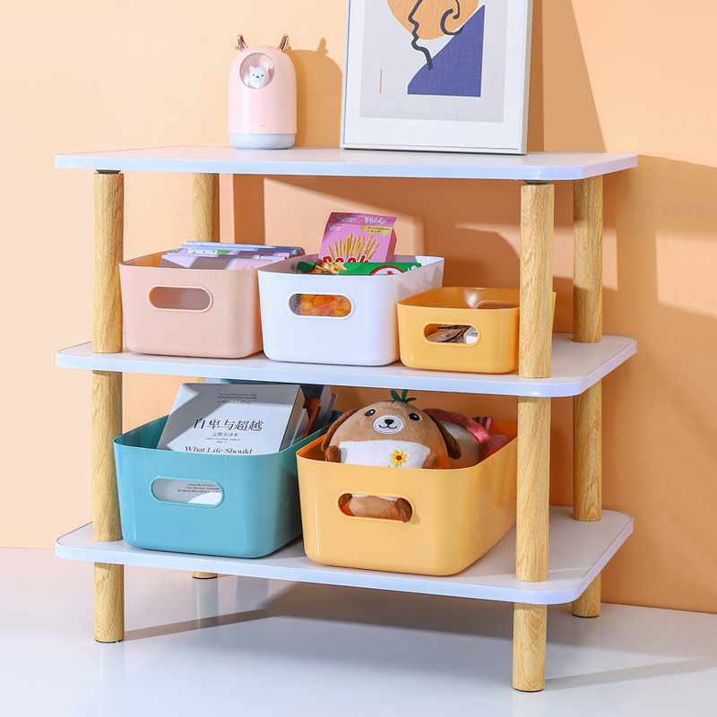 Desktop Storage Box Rectangular Office Desk Key Makeup Organizer Organizer Basket Kitchen Storage Box Specification drawing