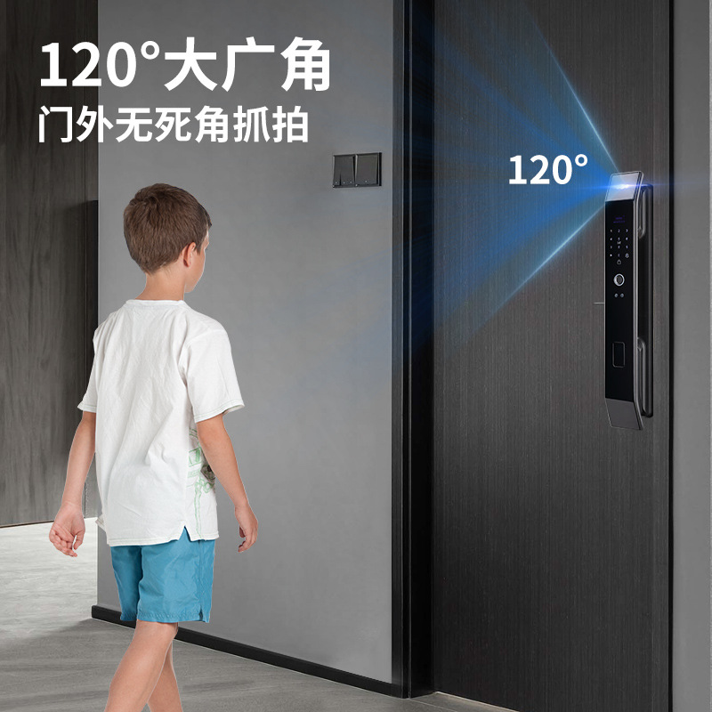 Factory Direct 3D Face Recognition Automatic Security Door Home Video Surveillance Password Lock Smart Lock Fingerprint Lock Application Scenario