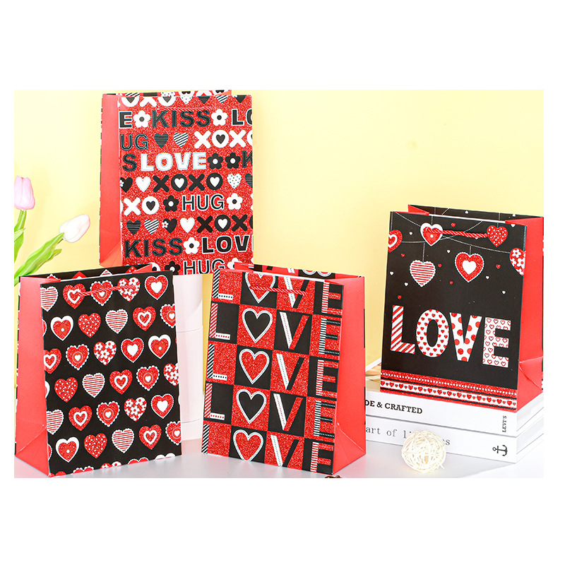 Lovers sprinkle colorful powder Happy gift bag, wedding gift paper bag, birthday return gift, souvenir gift packaging bag, South America Item Picture