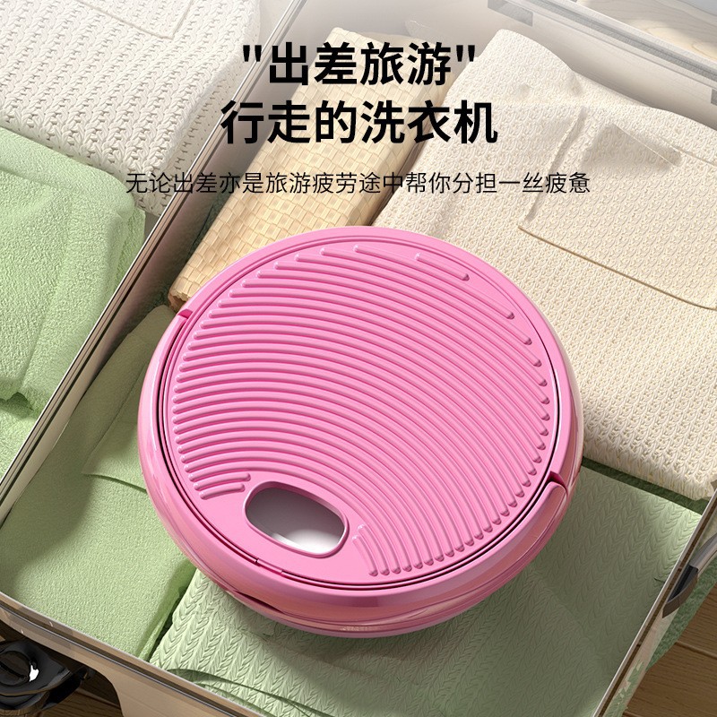 Portable folding washing machine, a perfect tool for washing socks details Picture